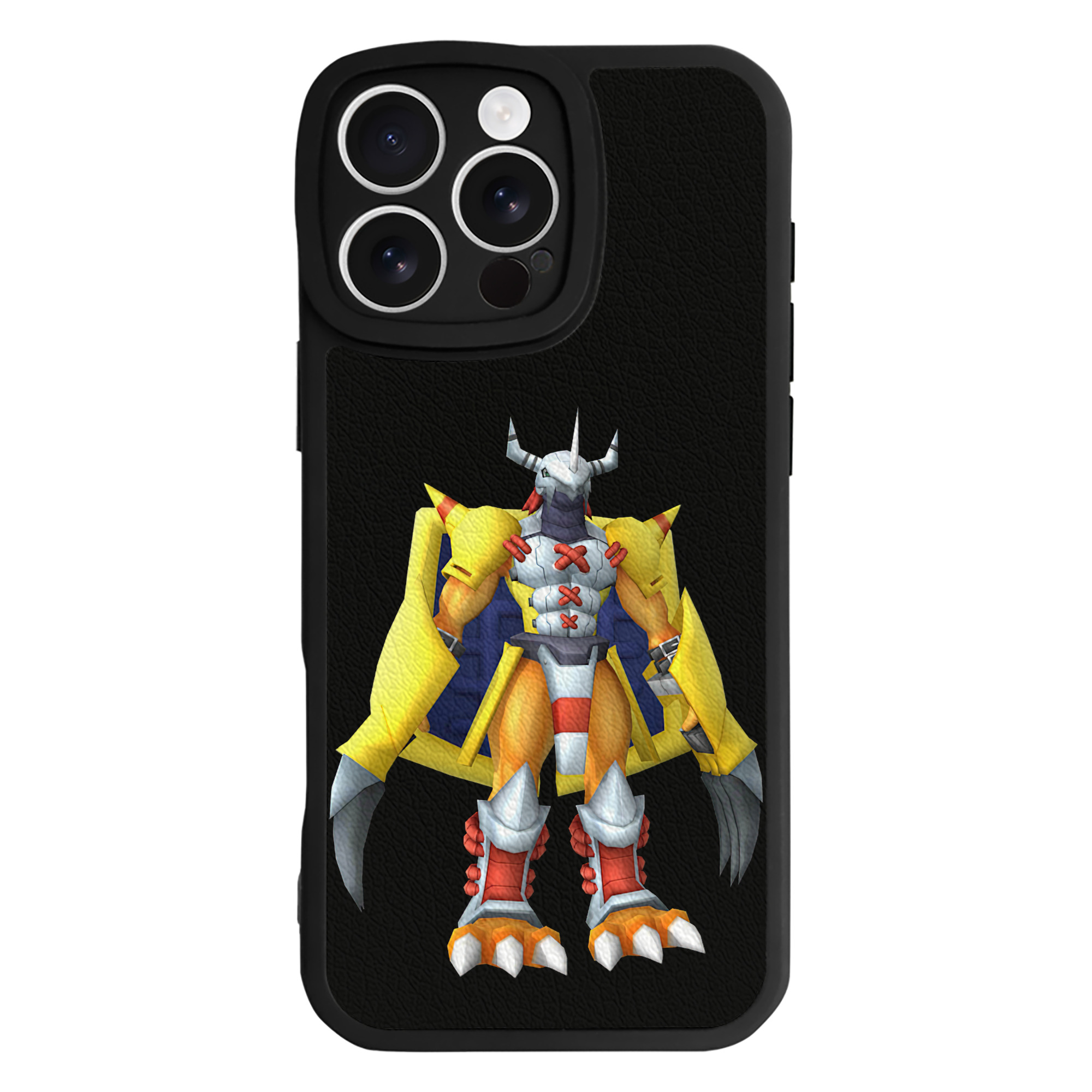 （画像用） Digimon デジタルモンスター/デジモン 【iPhone 16シリーズ対応】シリコンスマホケース（レザー調） 材質：シリコン